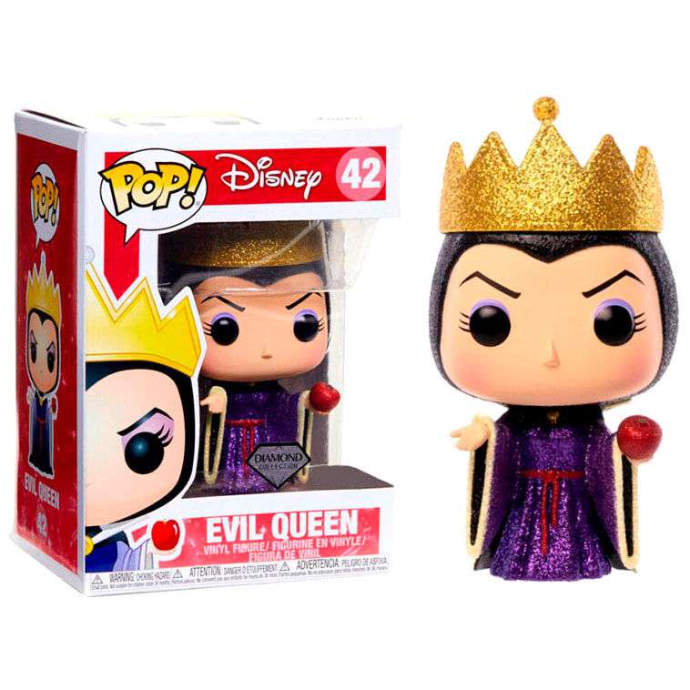 Disney Funko Pop Vinile Figura Regina Cattiva con Glitter Esclusiva 9 cm