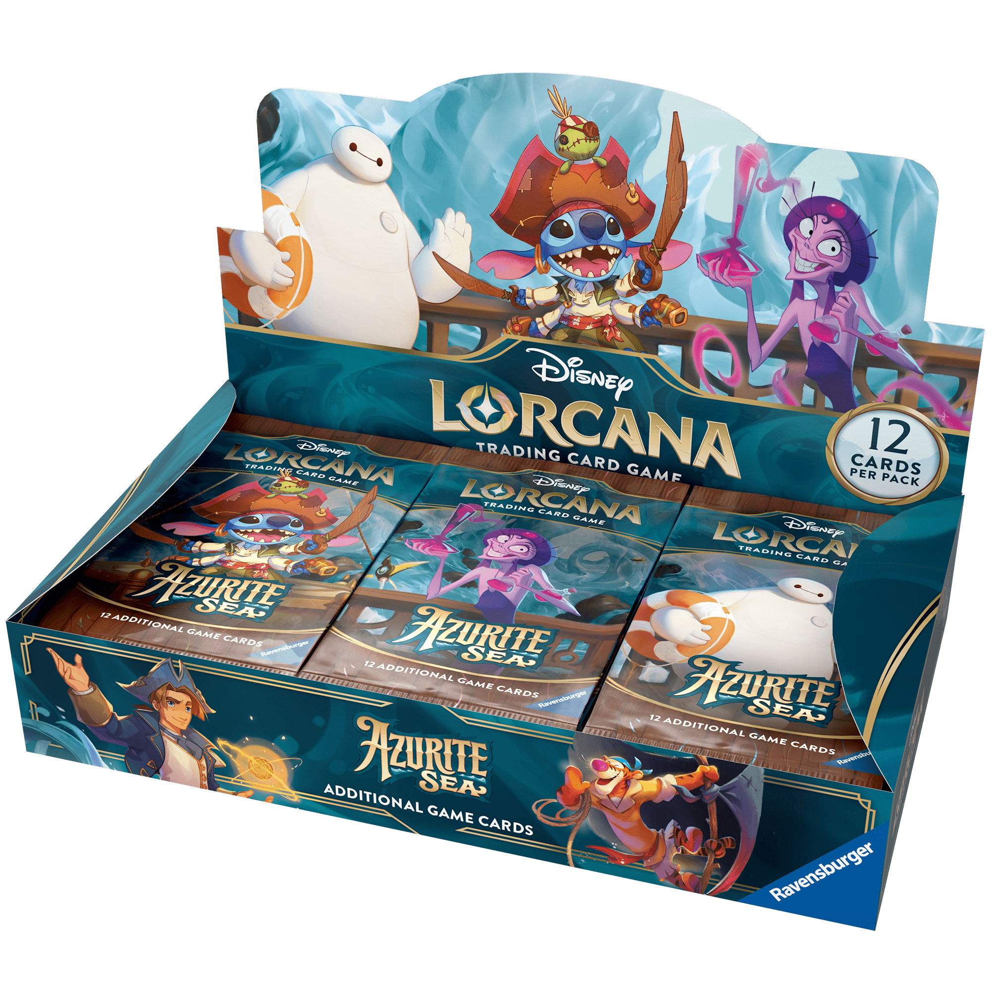 Disney Lorcana Azurite Sea Booster Box 24 Buste (ENG) Ravensburger