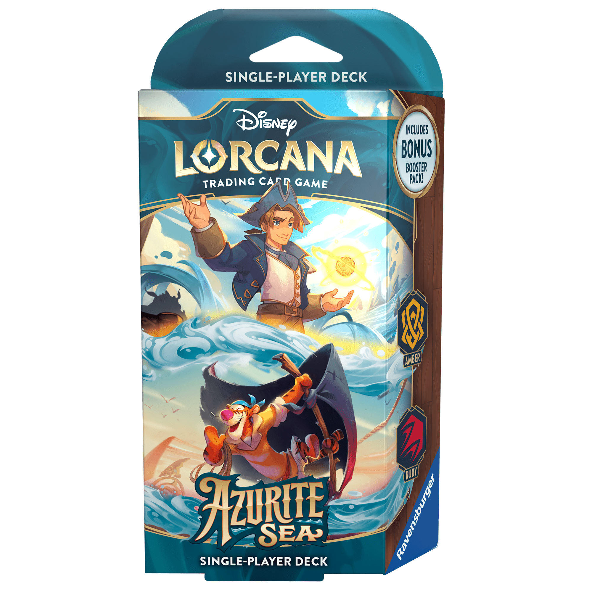 Disney Lorcana Azurite Sea Starter Deck Amber/Ruby (ENG) Ravensburger