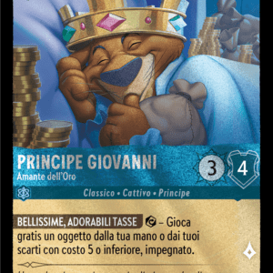Disney Lorcana Carta Promo Principe Giovanni (ITA) Ravensburger