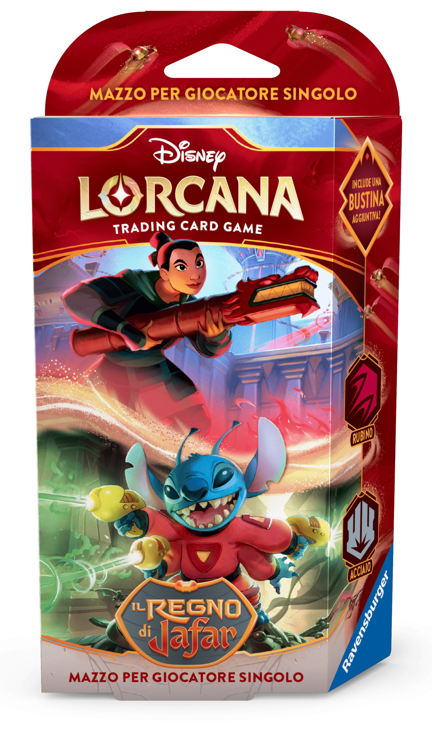 Disney Lorcana Il Regno di Jafar Starter Deck Rubino/Acciaio (ITA) Ravensburger
