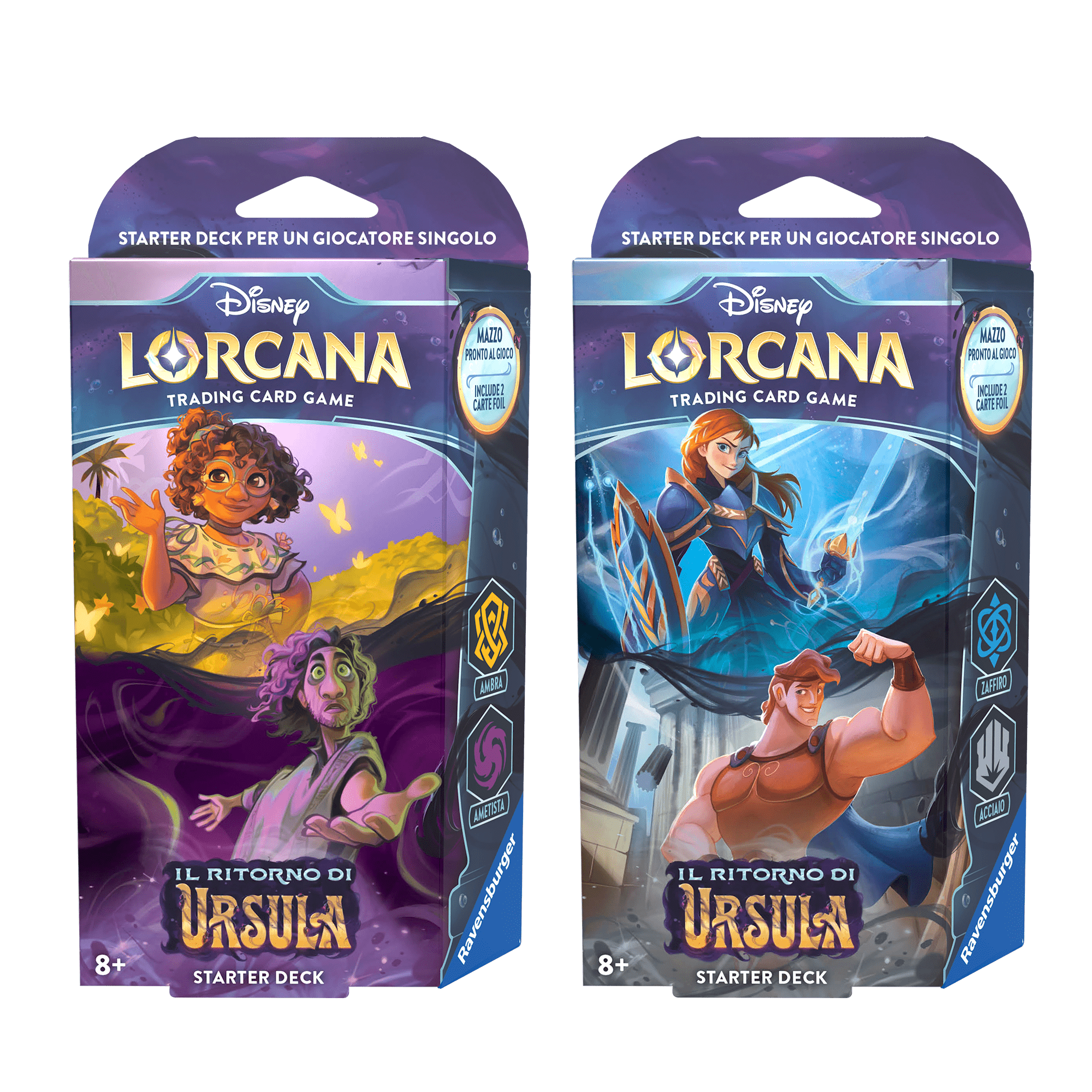 Disney Lorcana Il Ritorno di Ursula Starter Deck Bundle (ITA) Ravensburger