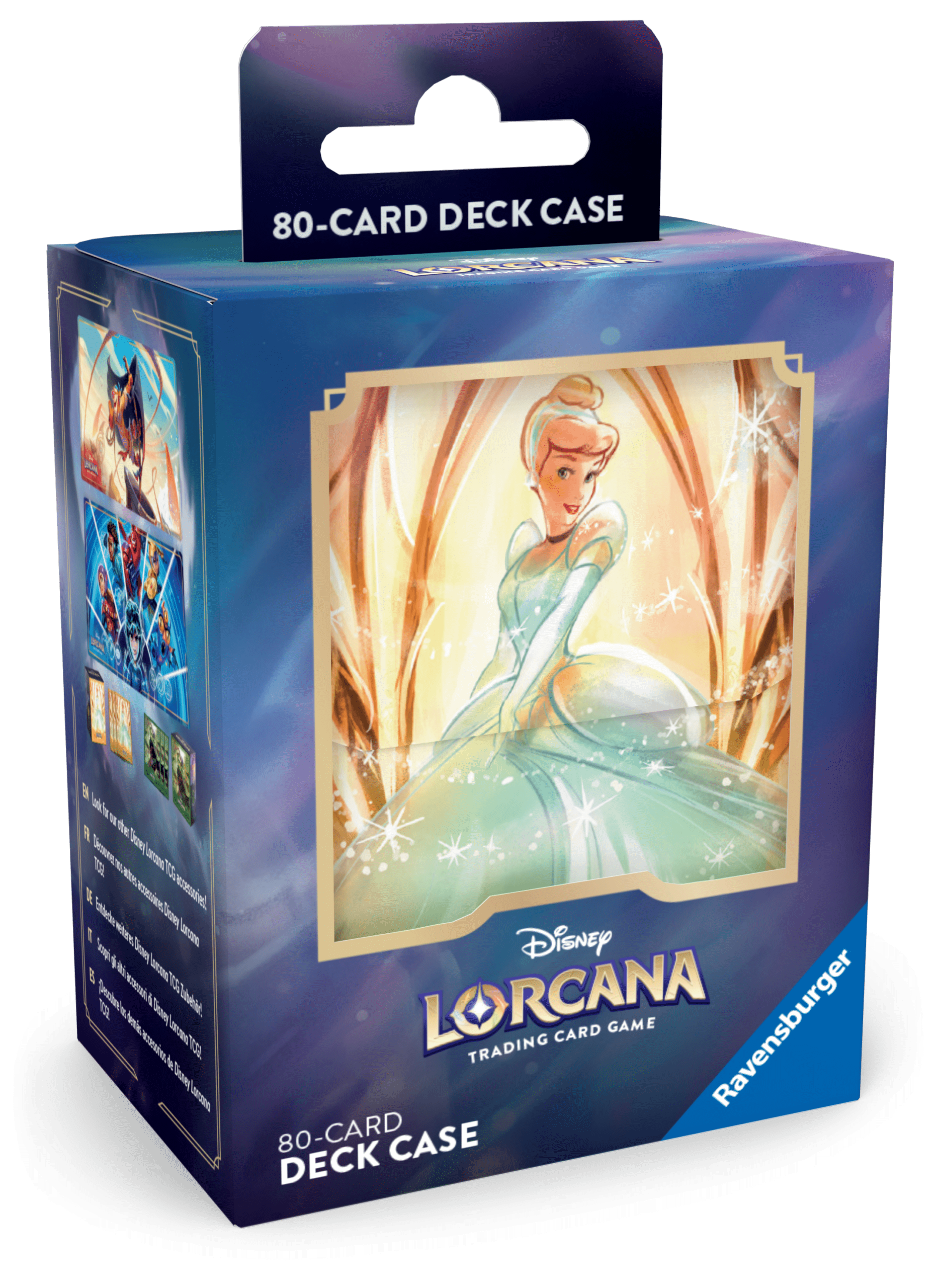 Disney Lorcana Porta Mazzo per 80 Carte Cenerentola Ravensburger