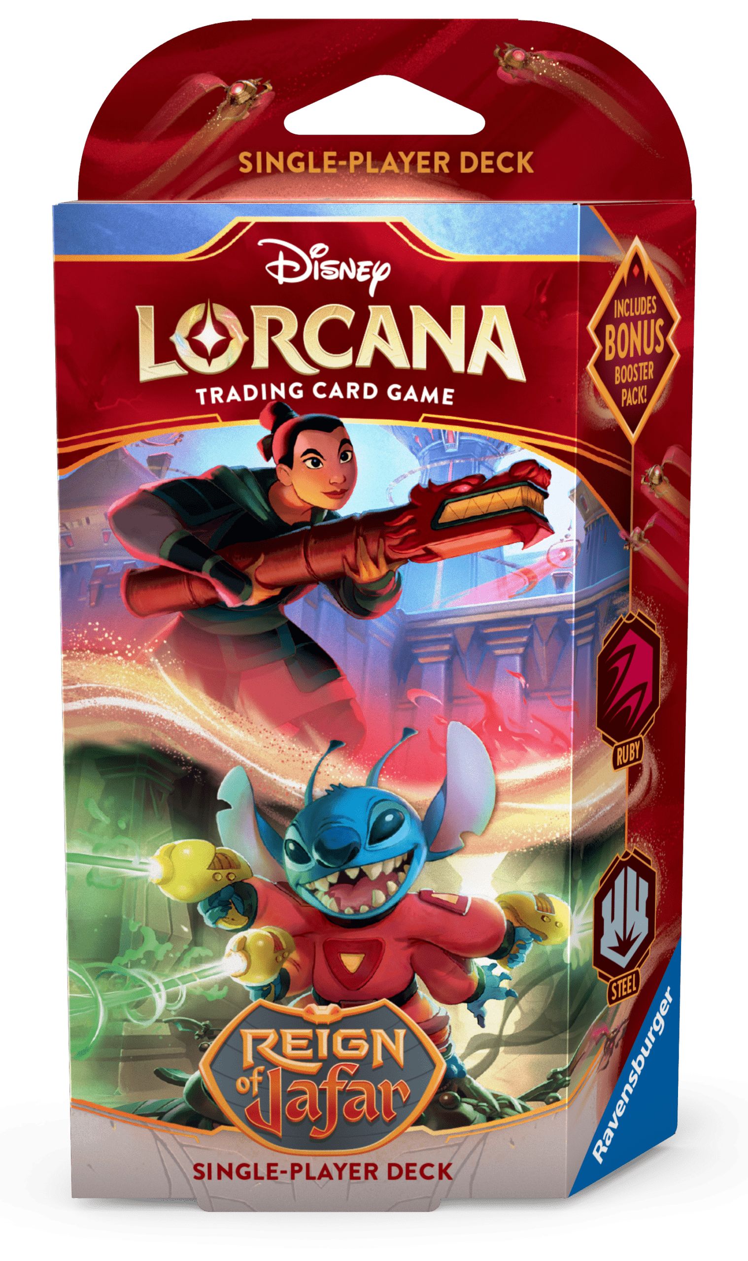 Disney Lorcana Reign of Jafar Starter Deck Ruby/Steel (ENG) Ravensburger