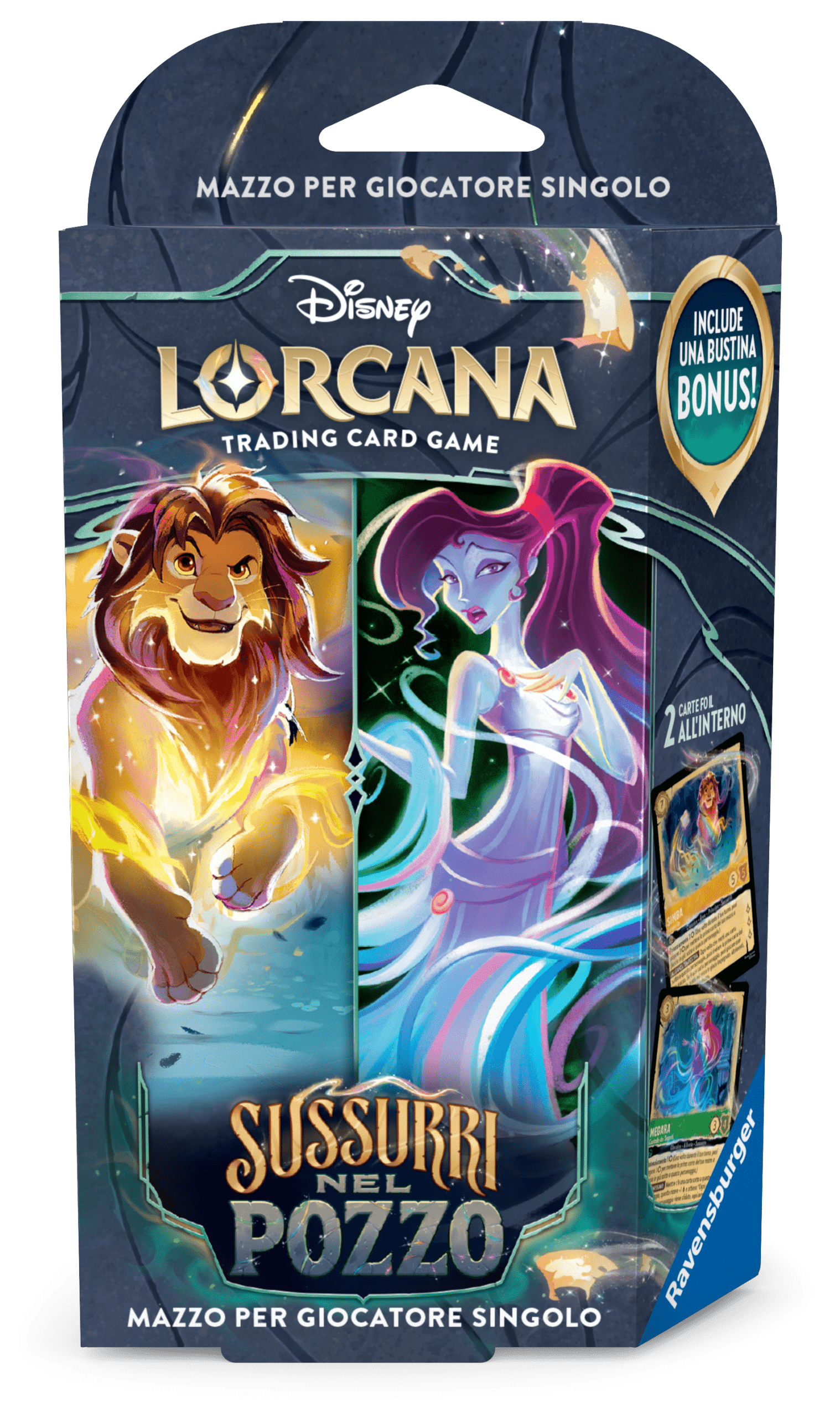 Disney Lorcana Sussurri nel Pozzo Starter Deck Ambra/Smeraldo (ITA) Ravensburger