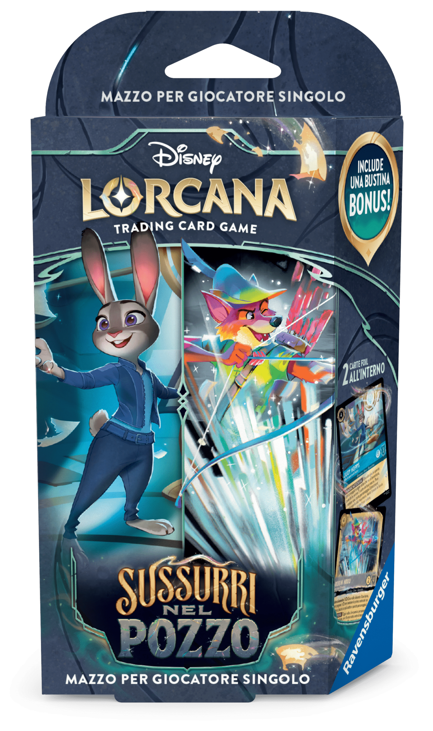 Disney Lorcana Sussurri nel Pozzo Starter Deck Zaffiro/Acciaio (ITA) Ravensburger