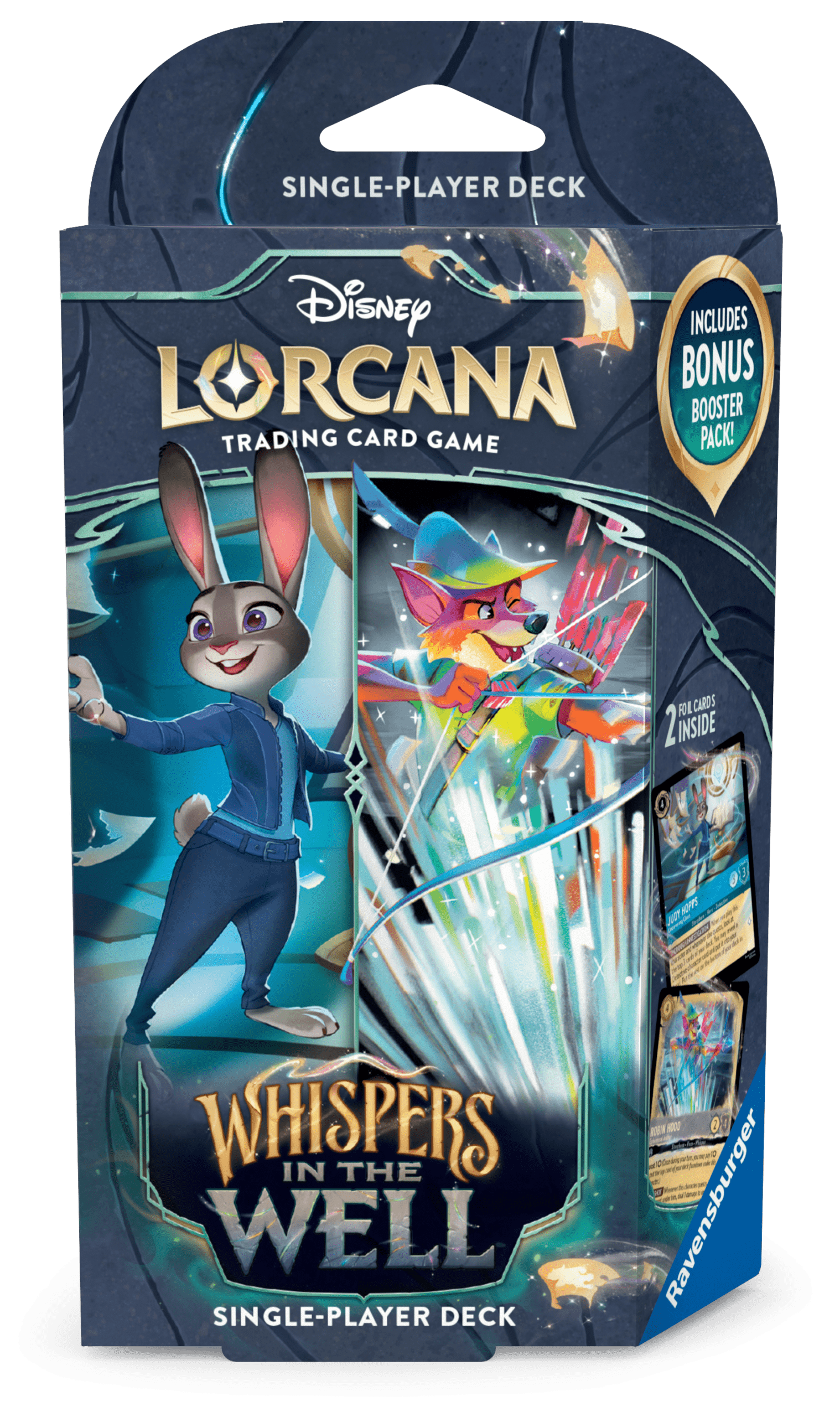 Disney Lorcana Whispers in the Well Starter Deck Zaffiro/Acciaio (ENG) Ravensburger