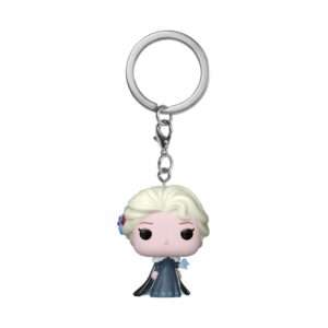 Disney Princess Pop! Vinile Portachiavis 4 Cm Holiday Elsa Funko