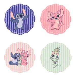 Disney Stitch Set Di 4 Ceramic Sottobicchieri Widdop & Co