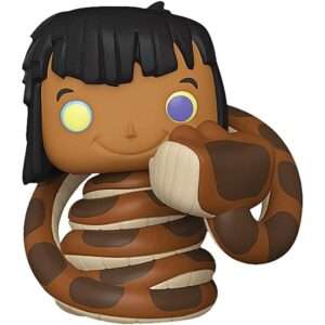 Disney The Jungle Book Pop! Figure Vinile Mowgli con Kaa 9 Cm Esclusiva Funko