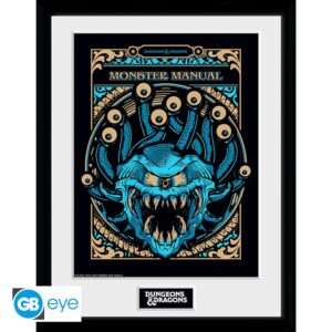 Dungeons & Dragons Stampa Incorniciata "Monster Manual" (30 x 40cm) GB Eye