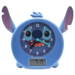 English Disney Stitch Storytelling Educational Clock E Lights Lexibook