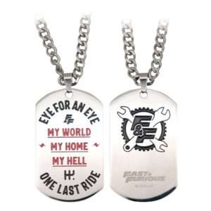 Fast & Furious Dog Tags Con Ball Chain Fanattik