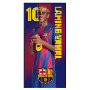 F.c Barcelona Lamine Yamal Microfibre Telo Mare 70x140 cm Fc Barcelona