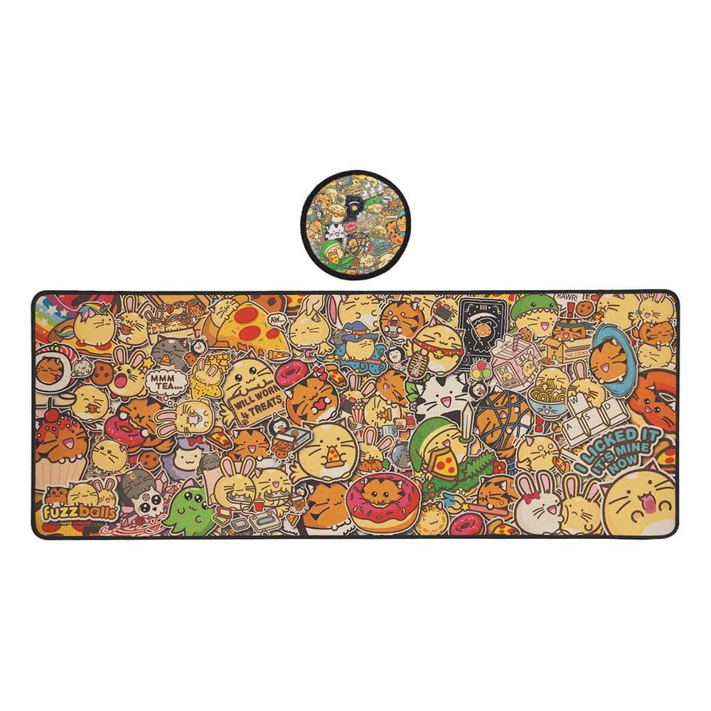 Fuzzballs Desk Pad & Sottobicchiere Set Fanattik