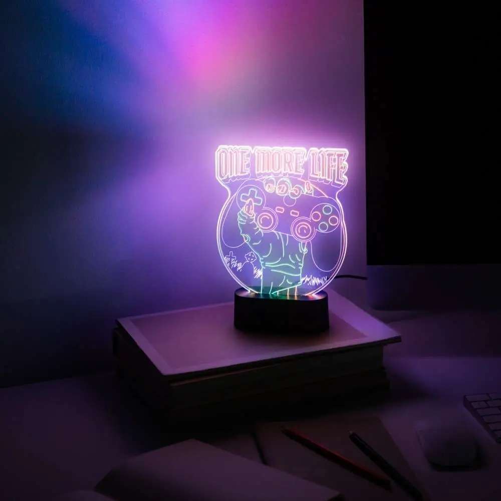 Gameration One More Life Desk Lampada Led Lampada Grupo Erik