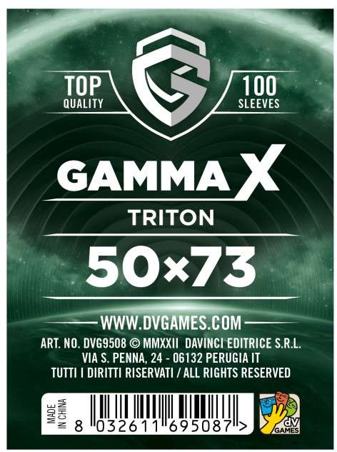 Gamma X Bustine Protettive Triton 50 x 73 mm 100pz Dv Giochi
