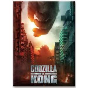 GODZILLA VS KONG STAND OFF FLAT MAGNET MAGNETI AQUARIUS ENT