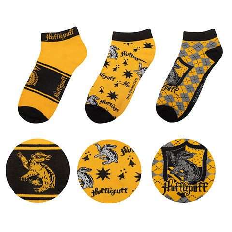 Harry Potter Ankle Calzini 3-pack Tassorosso Cinereplicas