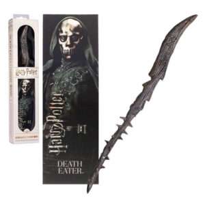 Harry Potter Bacchetta Magica Mangiamorte + Segnalibro 3D 30 cm Noble Collection