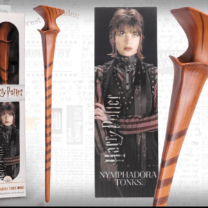Harry Potter Bacchetta Magica Nymphadora Tonks + Segnalibro 3D 30 cm Noble Scatola Rovinata