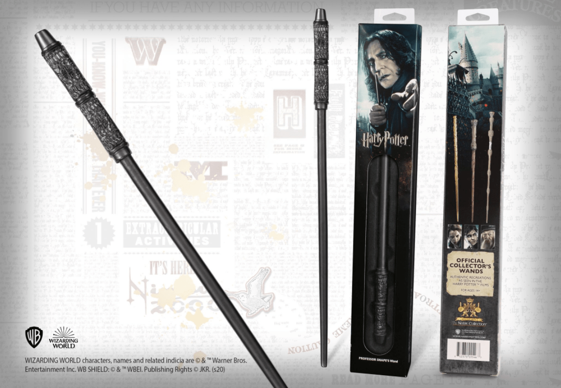 Harry Potter Bacchetta Magica Severus Piton in Blister Noble Collection