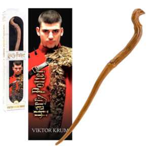 Harry Potter Bacchetta Magica Viktor Krum + Segnalibro 3D 30 cm Noble Collection