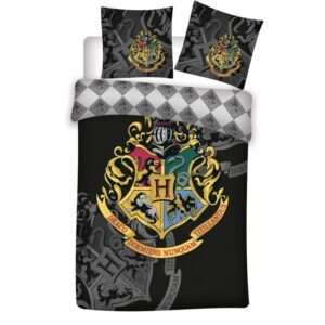 Harry Potter Copripiumino Letto Nero Hogwarts 140x200 cm Warner Bros.