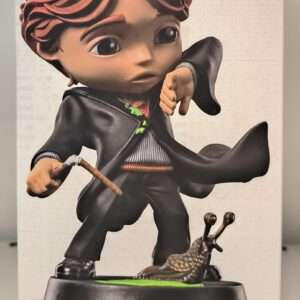Harry Potter MiniCo Statua Ron Weasley Con la Bacchetta Rotta 14 Cm Iron Studios Scatola Rovinata