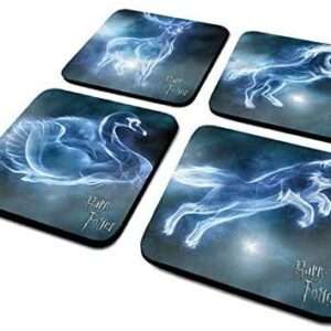 Harry Potter Set 4 Sottobicchieri Multicolore Patronus Pyramid international