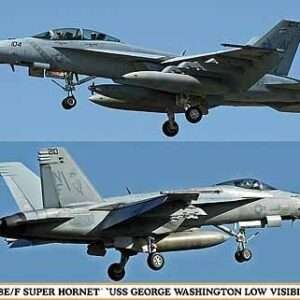 HASEGAWA 01933 F/A 18E/F SUPER HORNET USS GEORGE WASHINGTON LOW VISIBILITY 1:72 KIT Modellino