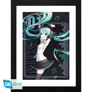 HATSUNE MIKU - Framed print "01" (30x40)