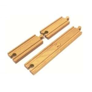 Hjdt 003 Binari Dritti Corti Per Trenini In Legno 11 Cm 4pz Lima