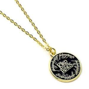 Il Signore Degli Anelli Collana e Pendente con scritta Anello Del Potere The Carat Shop