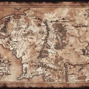 Il Signore Degli Anelli Poster Mappa Terra di Mezzo 91.5 x 61 Cm Abystyle