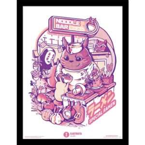 ILUSTRATA MY NEIGHBOUR NOODLE BAR COL PR Printed Art Pyramid International