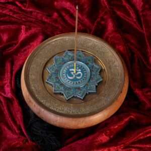 Incense Burner Om Sacred Suono Set 4 Brucia Incenso Nemesis Now
