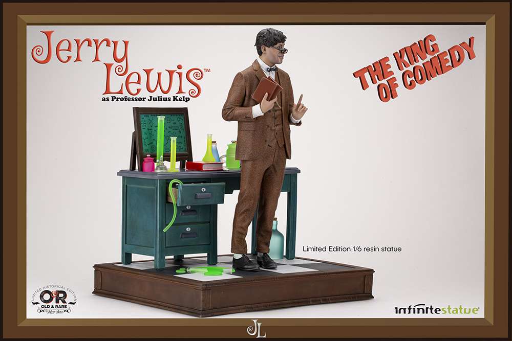 Jerry Lewis Old&rare Ed. Limitata Statua Resina 1/6 30 Cm Infinite Statue