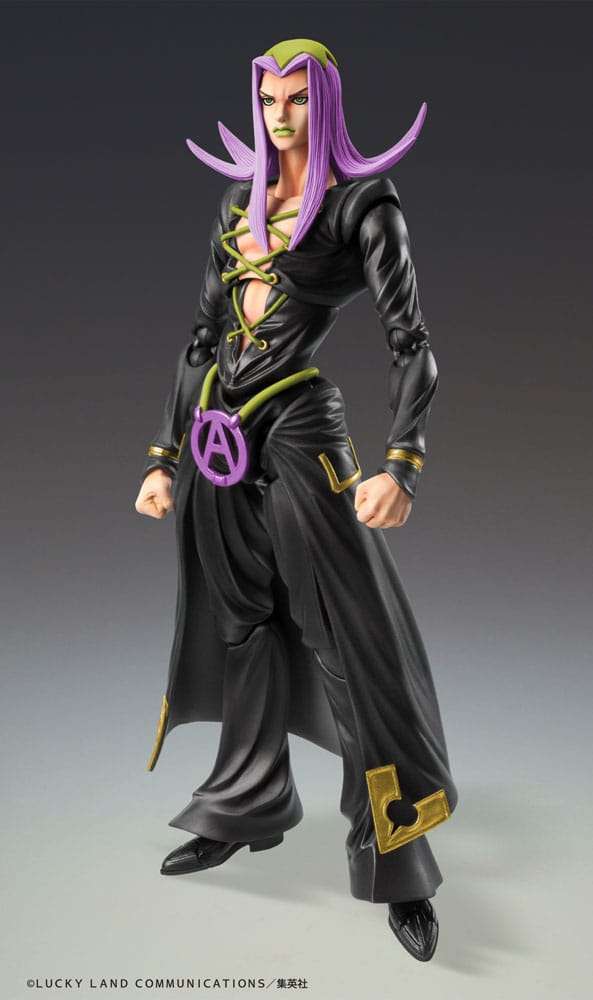 Jojo's Bizarre Adventure Part 5 Super Action Action Figura Chozokado Leone Abbacchio Black Ver. 16 Cm Medicos Entertainment
