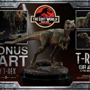 JP LOST WORLD T-REX CLIFF ATTACK BONUS STATUA PRIME 1 STUDIO