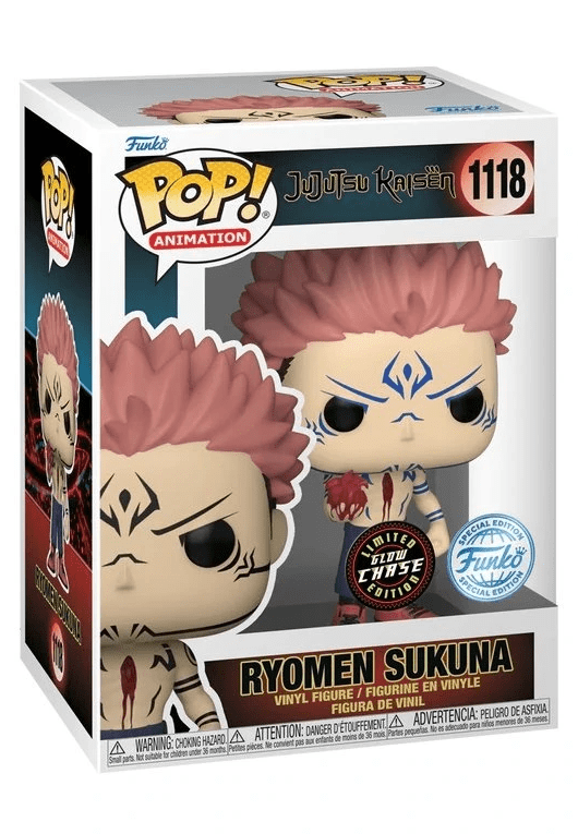 Jujutsu Kaisen Pop! Animation Figura Vinile Ryomen Sukuna 9 Cm Chase Funko