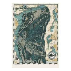 Jurassic World Art Print Sierra Nevada Mountains Edizione Limitata 42 X 30 Cm Fanattik