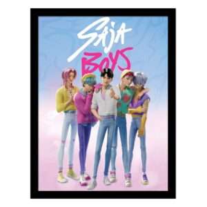 Kpop Demon Hunters Da Collezioneprint Framed Poster Saja Boys Pyramid International