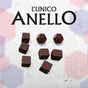 L'Unico Anello Set di Dadi Sauron Accessorio Gioco di Ruolo Fria Ligan