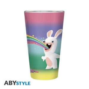 Lapins Cretins - Large Glass - 400ml - Arcobaleno Rabbids- Box