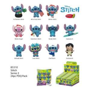 Lilo & Stich Pvc Bag Clips Stich Series 3 Con Figura Int.
