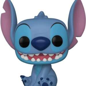 Lilo & Stitch Disney Funko POP Animazione Vinile Figura Stitch Sorridente Seduto 9 cm