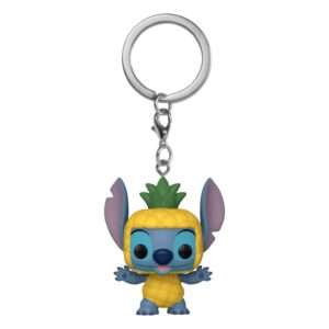 Lilo & Stitch Pocket Pop! Vinile Portachiavi 4 Cm Stitch As Pineapple  Funko