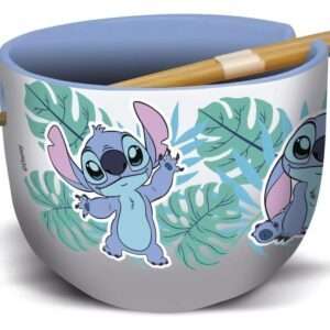 Lilo & Stitch Ramen Ciotola Con Bacchette Cinesi Stitch Aloha Stor