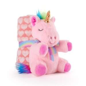Lily Unicorn Soft Blanket + Peluche 22cm Perletti